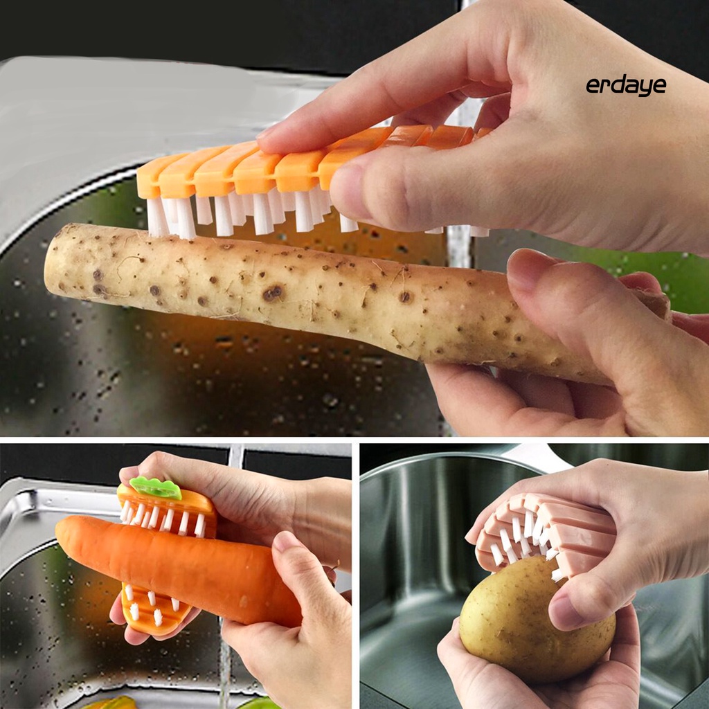 Bàn Chải Vệ Sinh Rau Củ Quả Tiện Lợi