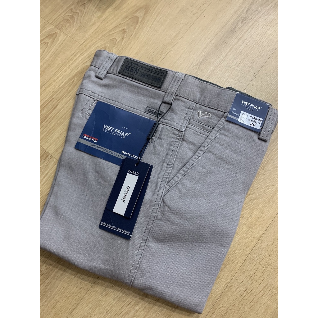 Quần kaki nam Việt Pháp không ly size 29