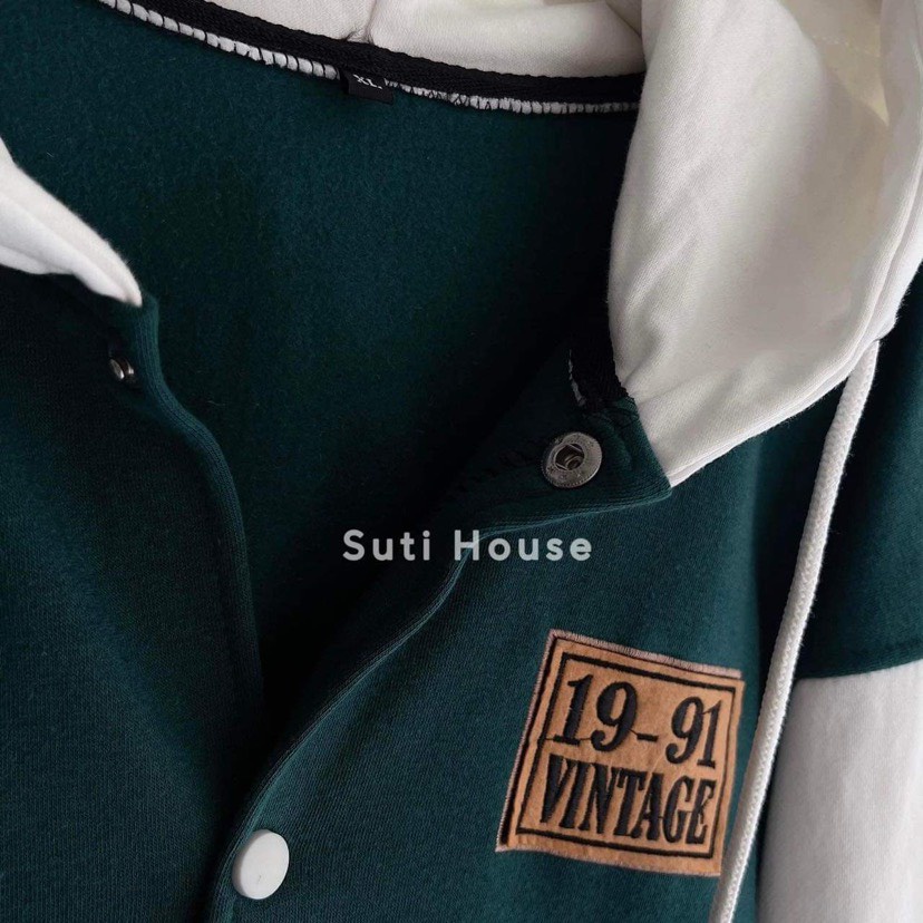 Áo khoác bomber nữ, áo khoác thu đông nữ form rộng tay gấu bo dệt ZADOLA