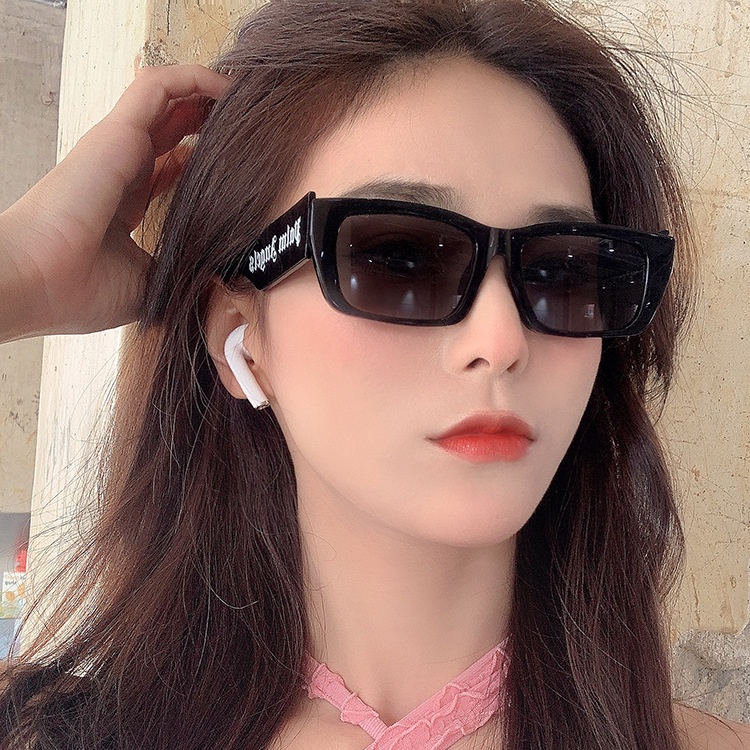 Kính râm nam thời trang Kính râm thời trang đen vuông thời trang Kính râm nữ thời trang