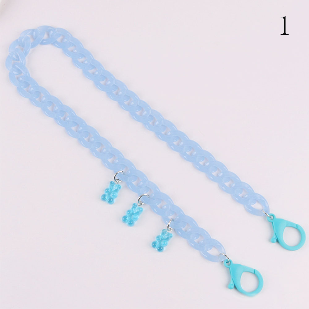 Dây Đeo Kính Mặt Hình Gấu Xinh Xắn Chống Thất Lạc Cho Bé