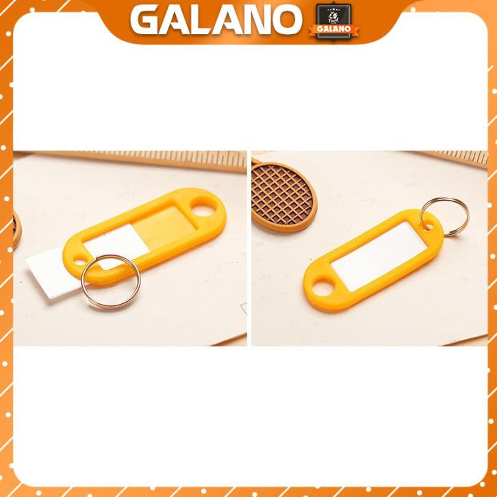 Móc khóa EDC GALANO móc chìa khóa ghi chú, ghi tên, đánh dấu chìa khóa, vali, balo nhiều màu tiện dụng HG-001115