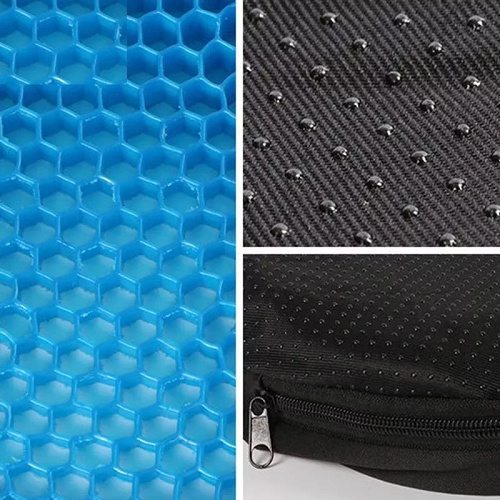 Đệm ngồi 3d thoáng khí 2 lớp gel tổ ong silicon cho người ngồi lâu lót mông chống mỏi