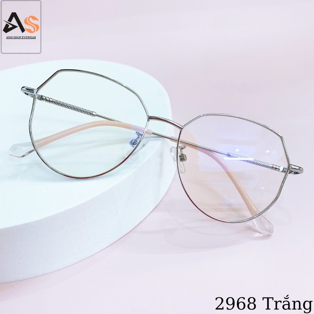 Gọng kính mắt mèo to chất liệu kim loại thời trang 2968