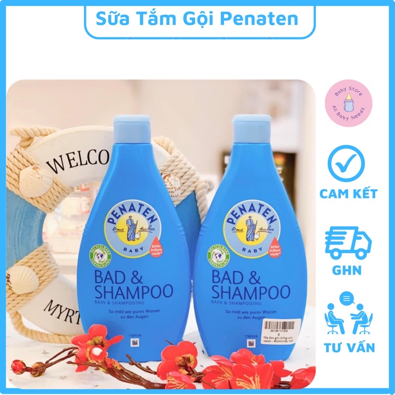 Sữa Tắm Chống Cảm Cho Bé Penaten - Sữa Tắm Gội Penaten