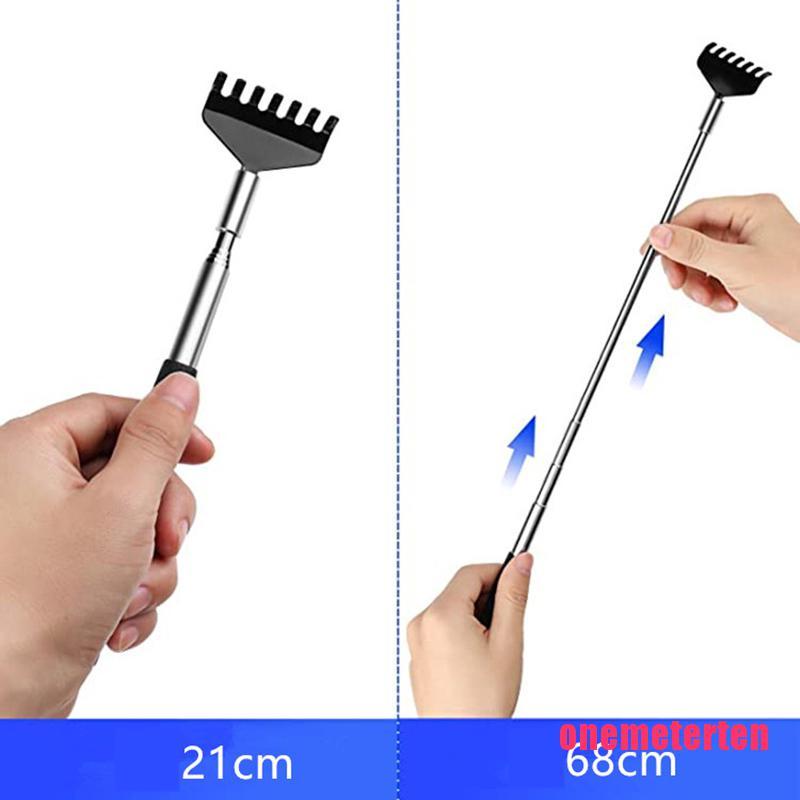 Stainless Steel Retractable Itching Scratching Rake Massage Tool Back Tel