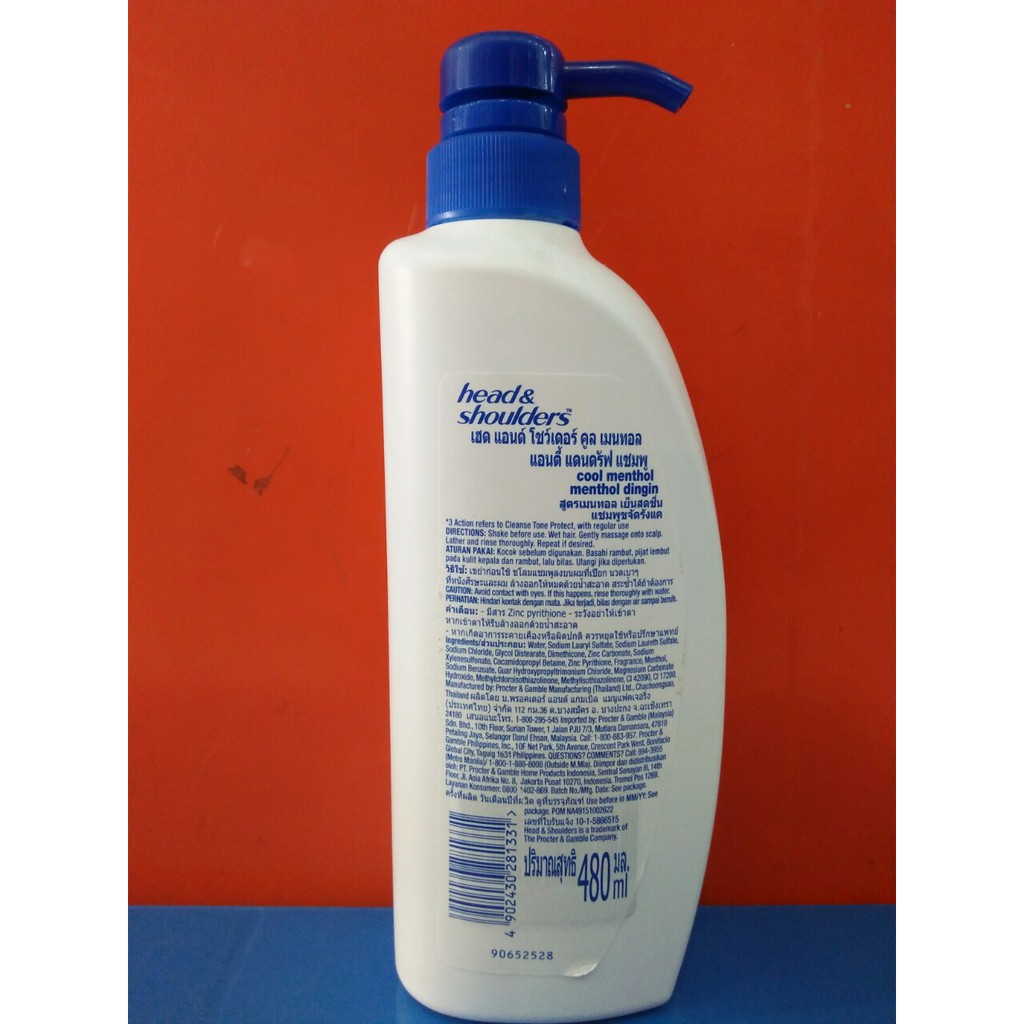 Dầu gội Head shoulders thái 480 ml