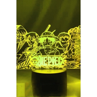 Đèn 3D ONE PIECE nhiều màu, để bàn, làm quà tặng, đèn ngủ hải tặc, để bàn học, làm việc, trưng bày, cắm USB, pin