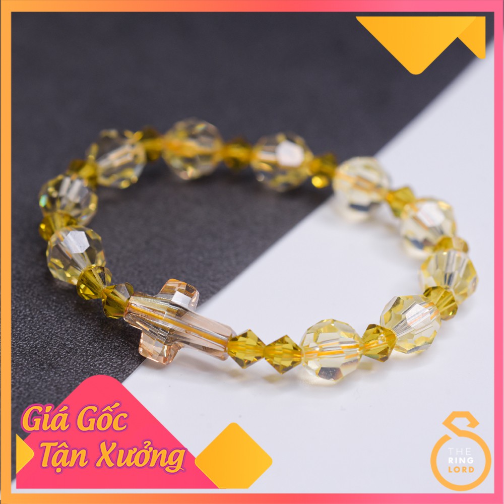 Vòng Chuỗi Mân Côi pha lê SWAROVSKI hạt 8mm - Bảo hành thay dây miễn phí | TheRingLord