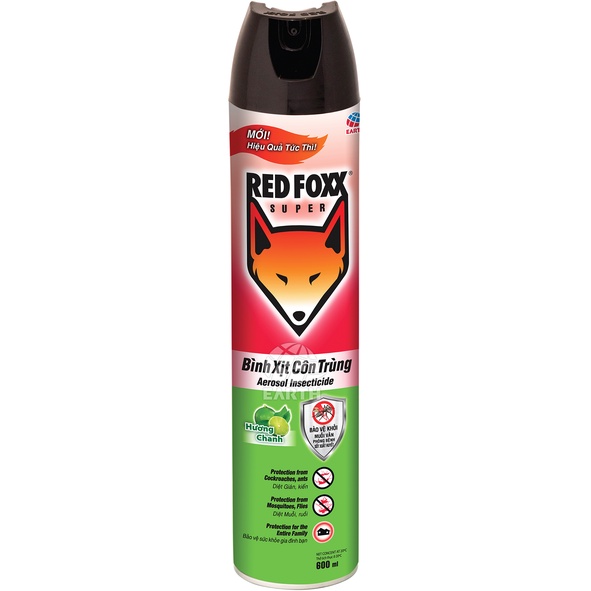 Bình xịt các loại côn trùng RED FOXX 600ml (nhiều mùi hương)