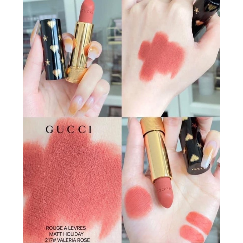 [Son Gucci Chính Hãng] Son Gucci Matte Màu 505 + Màu 500 + Màu 208 + Màu 25