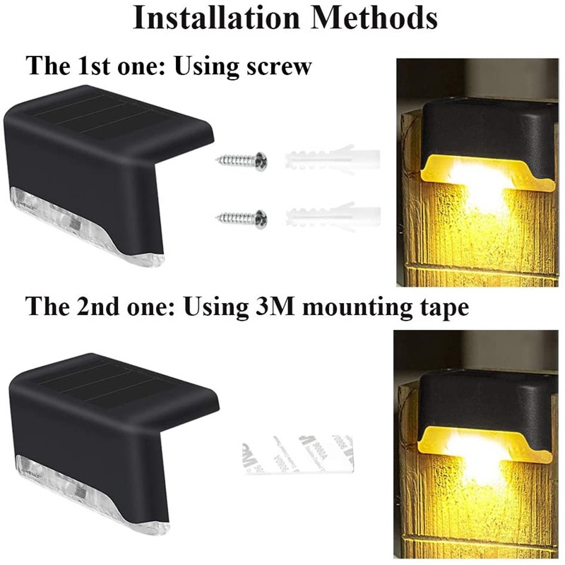 Đèn Led RGB Trang Trí Cầu Thang Ngoài Trời Chống Nước Chạy Năng Lượng Mặt Trời