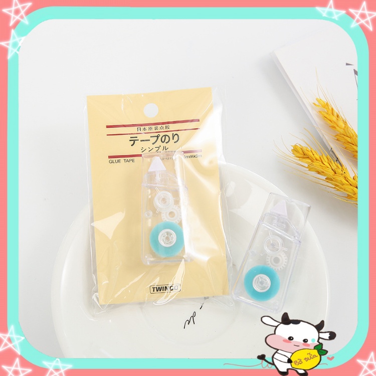 Băng Dính Hai Mặt Dạng Kéo Tiện Lợi Trong Suốt Mini Cute Văn Phòng Phẩm Dễ Thương VPK1