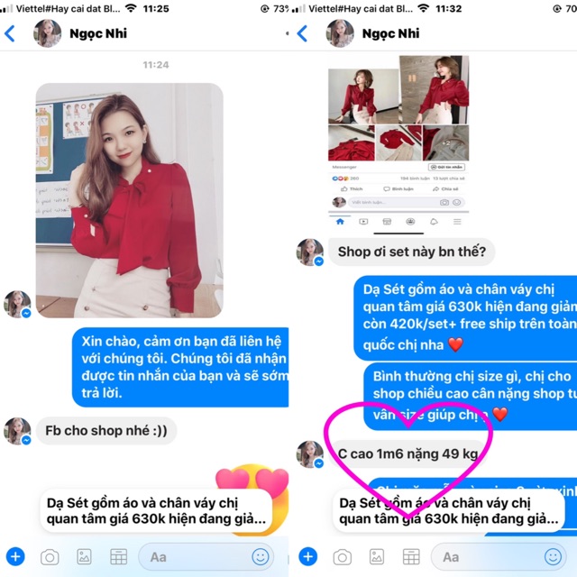 Set bộ nữ công sở Áo sơ mi đỏ, chân váy kem S048 - MC phân phối chính thức