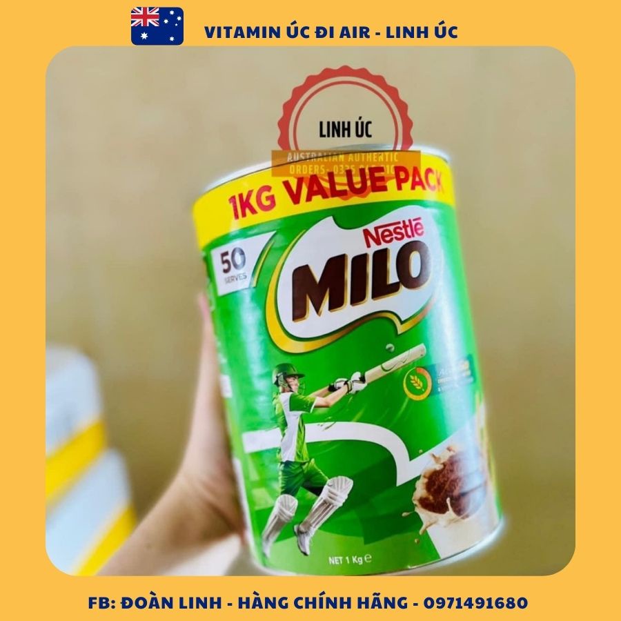Sữa Milo Úc 1kg, Hàng chuẩn Úc,Sữa Milo nội địa Úc 1kg