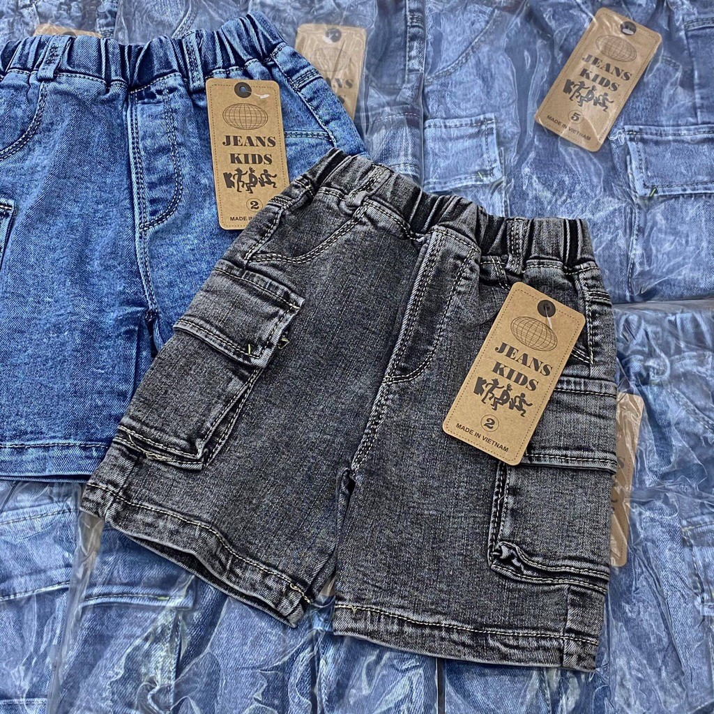 Quần jean hộp bé trai khỏe khoắn chất jean co dãn cực tốt size 2-8 tuổi