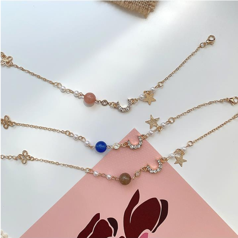 Vòng Tay Đính Ngọc Trai Nhân Tạo Thời Trang Dành Cho Nữ