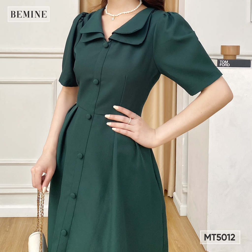 Đầm xoè 2 lá cổ BEMINE MT5012XANH