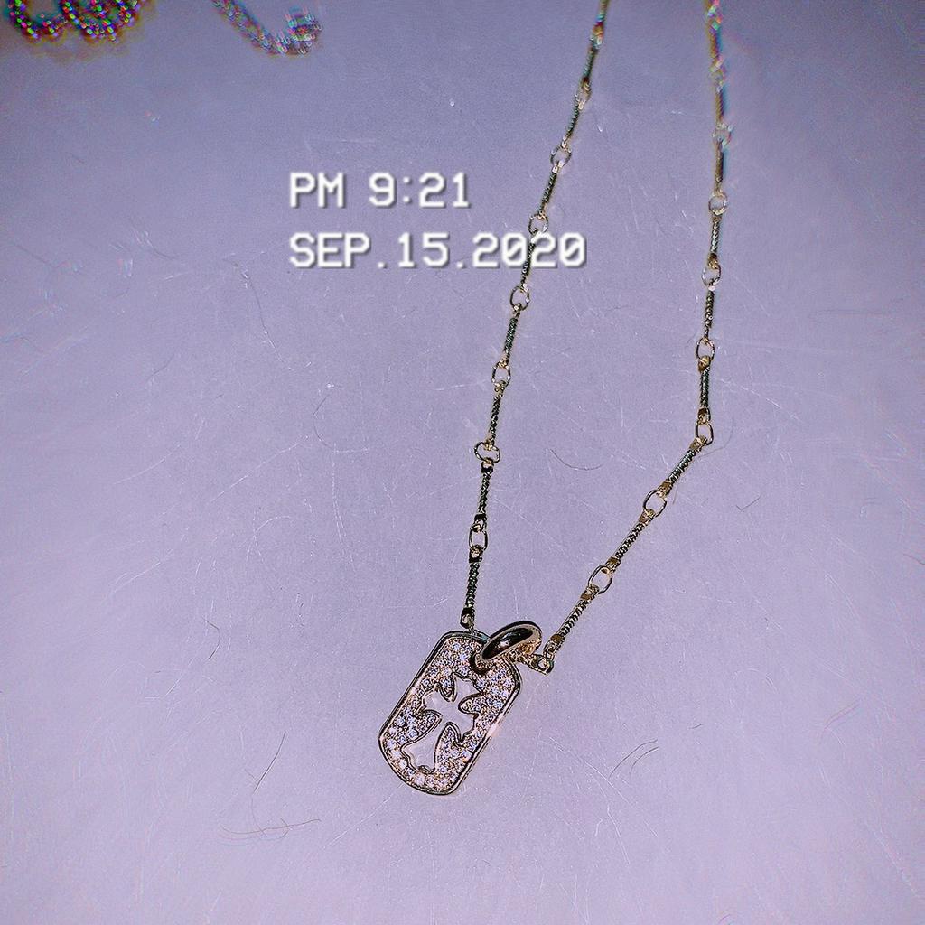 Dây Chuyền Kiểu Dây Xích Mặt Chữ Thập Phong Cách Nhật Bản 22676