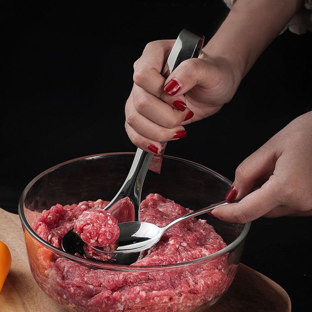 Muỗng Làm Thịt Viên Chống Dính Bằng Thép Không Gỉ