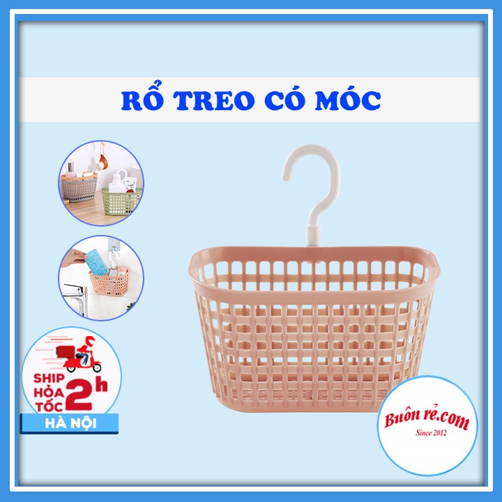 Rổ treo bồn có móc Việt Nhật   - Rổ nhựa có móc treo bồn rửa chén, nhà tắm tiện ích - Br01441