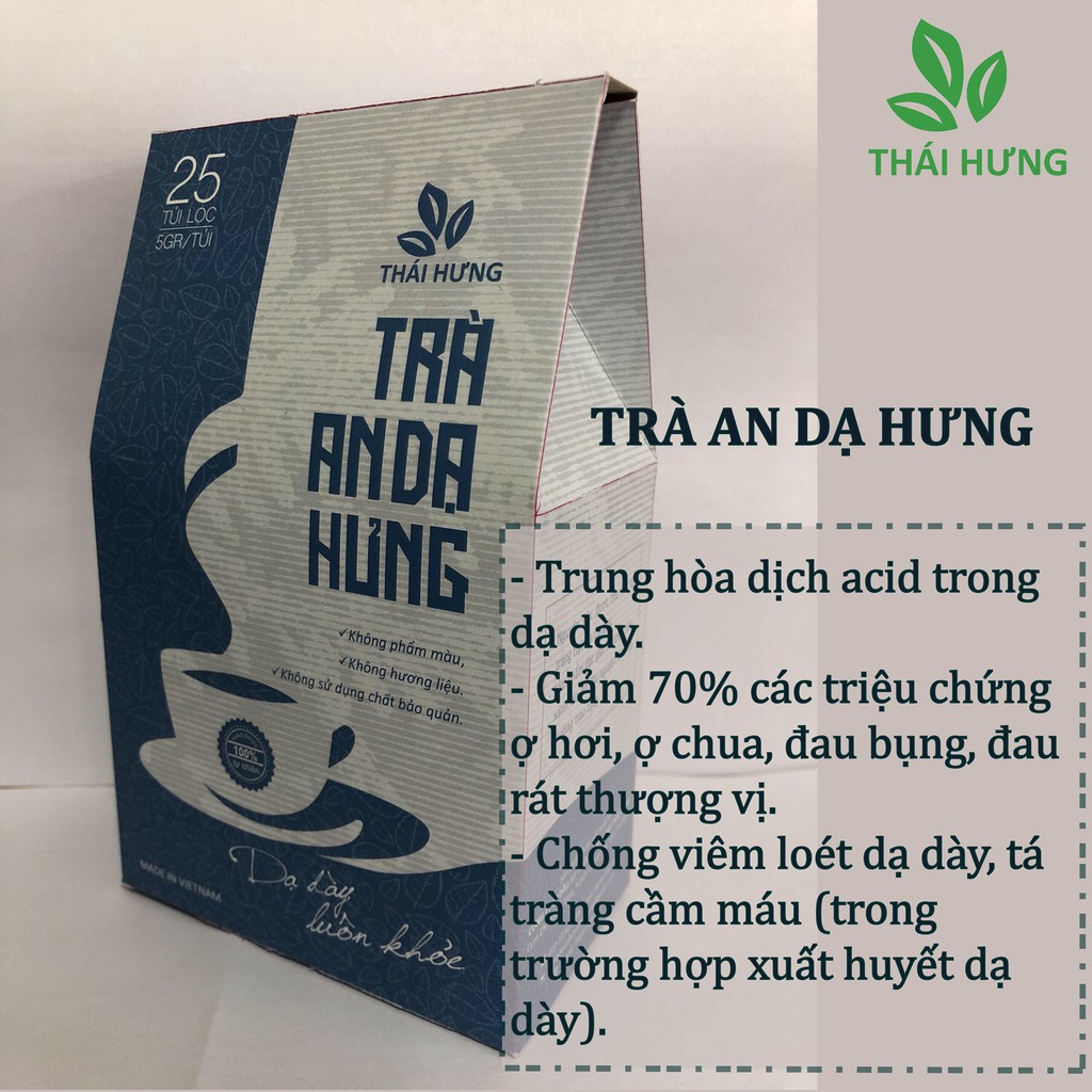 [CHÍNH HÃNG] Trà An Dạ Hưng (trà thảo dược, 100% tự nhiên, dạng túi) - hỗ trợ điều trị bệnh dạ dày