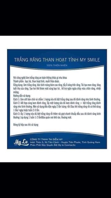 Than hoạt tính trắng răng ( 130k/ hộp khi mua 3 hộp)