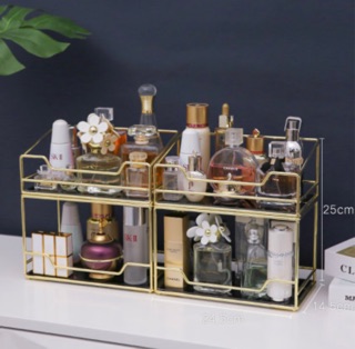 Kệ mỹ phẩm 2 tầng