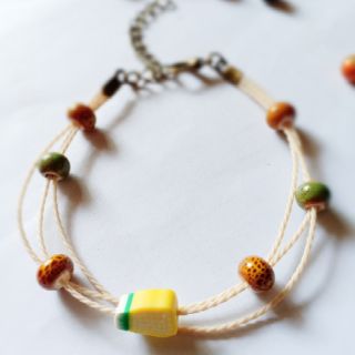 Vòng tay hạt gốm trái cây