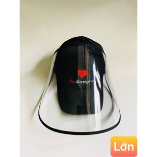 Mũ lưỡi trai có kính chống giọt bắn cho bé và người lớn