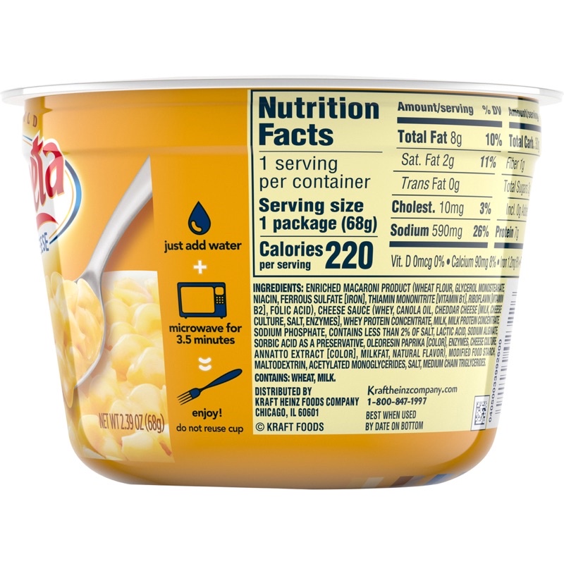 Nui phô mai sò Velveeta Shells & Cheese 68g