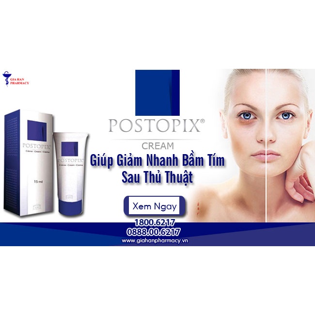 KEM TAN MÁU BẦM SAU PHẨU THUẬT POSTOPIX CREAM 15G CHÍNH HÃNG - 10668