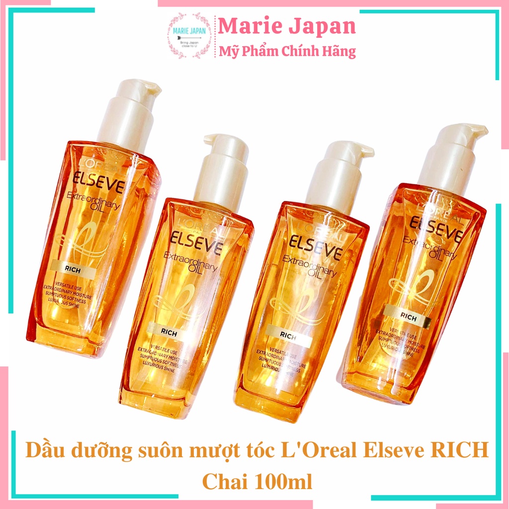 Dầu dưỡng chiết xuất tinh dầu hoa tự nhiên LOreal Paris Elseve Extraordinary Oil - Chai100ml