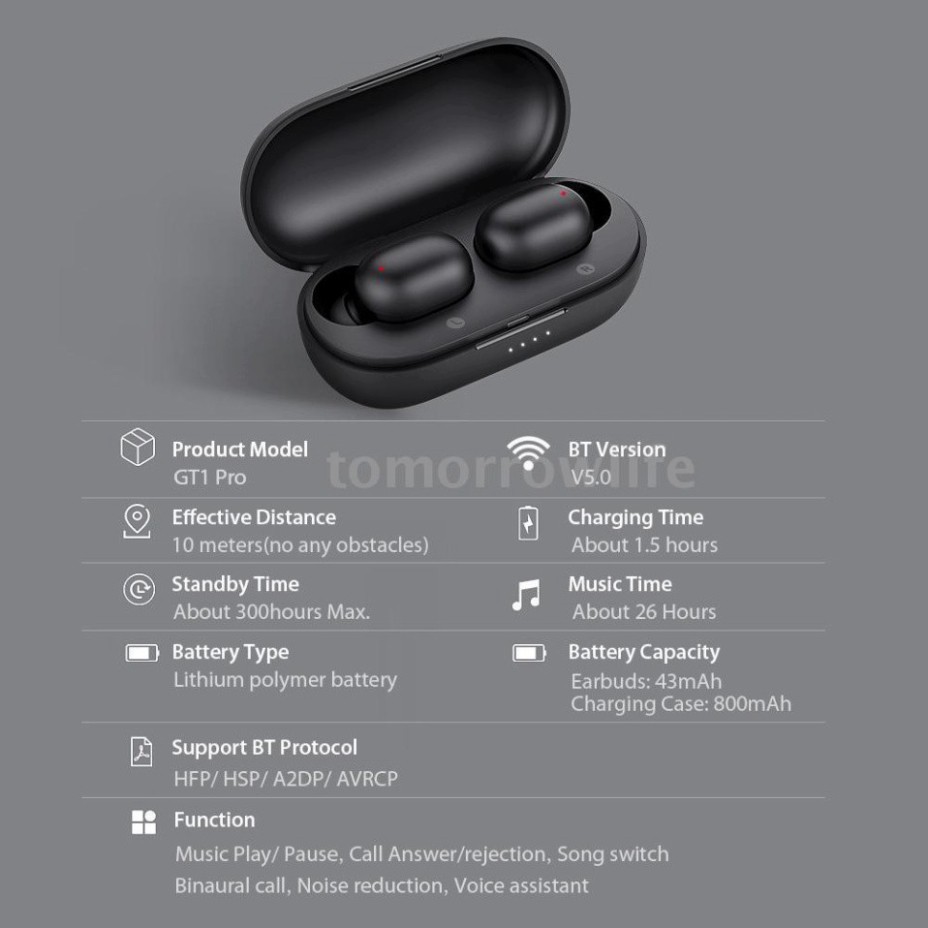 SALE SALE SALE ## Bộ Tai Nghe Không Dây Bluetooth 5.0 Aac Dsp Xiaomi Haylou Gt1 Pro Tws Chống Ồn Kèm Phụ Kiện ** SALE SA