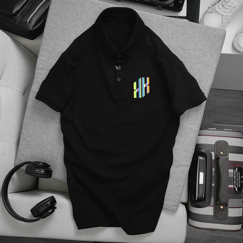 Áo Polo ADLV in Phản Quang Đa Sắc, chất Thun Cá Sấu Poly Thái Full Size Nam Nữ, Áo có cổ trắng đen, cổ trụ Unisex KKADLV