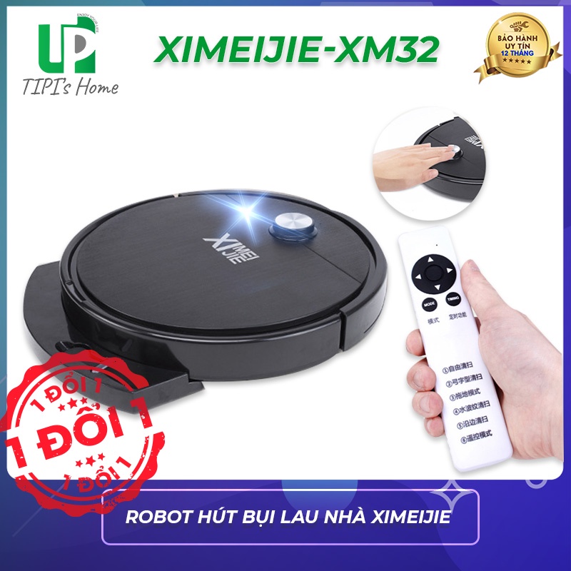Robot hút bụi lau nhà XIMEIJIE (XM-32), có sử dụng remote, dễ dàng điều khiển, bảo hành 12 tháng - TiPiHome