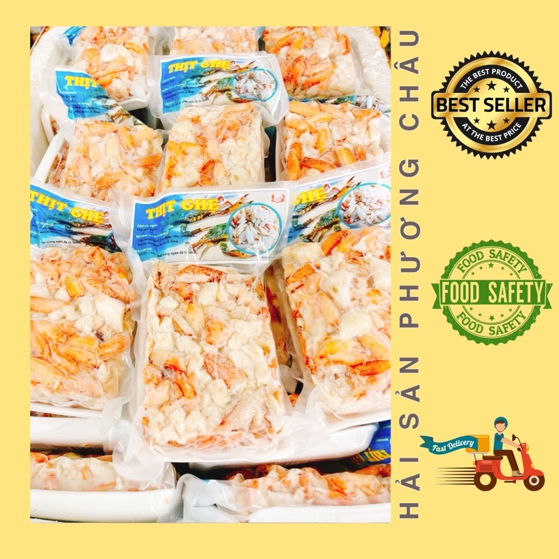 [HỎA TỐC SG] Thịt ghẹ bóc sẵn tươi ngon chất lượng nấu súp, bánh canh cua ghẹ 500g