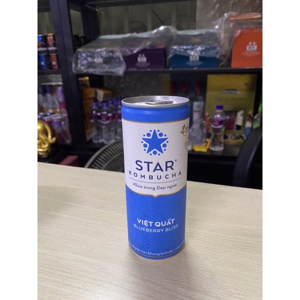 Trà Star Kombucha Bổ sung lợi khuẩn - Men Vi Sinh - Vị Việt Quất