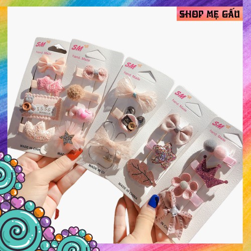 [Siêu Cưng]Set Kẹp 4 Món Cho Bé Yêu