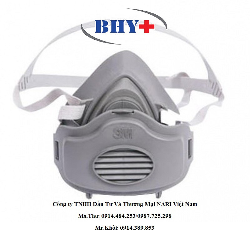 Khẩu Trang Phòng Độc Khí Độc 3200 Che Nửa Mặt Chống Bụi Pm2.5 (trọn bộ)