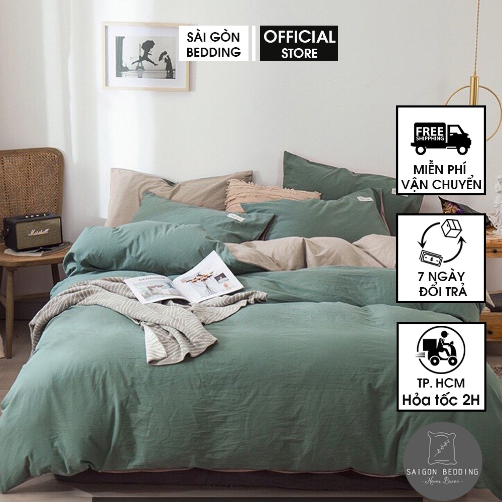 Bộ chăn ga gối Cotton TiCi SaiGon Bedding cao cấp nhiều mẫu đẹp, Drap Cotton may theo yêu cầu nhiều kích cỡ M2,M4,M6,M8