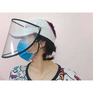 Mũ lưỡi trai cho nữ, mũ nửa đầu, mũ chống dịch chống giọt bắn nước bọt chống nắng tấm chắn dịch có thể tháo rời