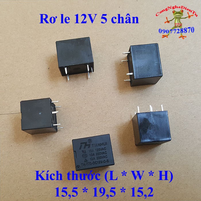 Relay 12v  5 chân loại tốt