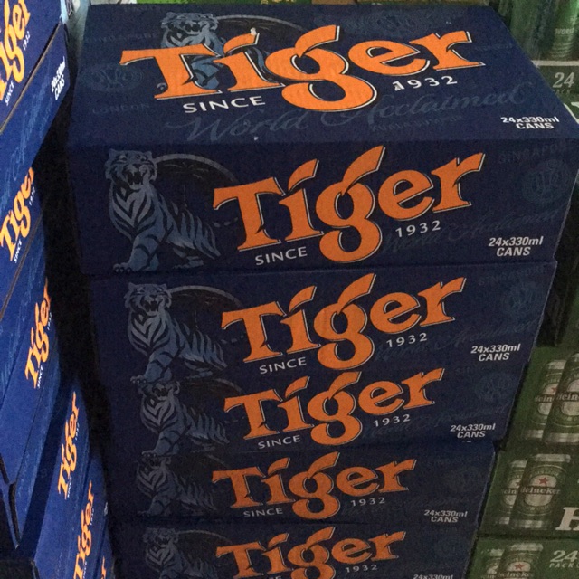 Bia Tiger xanh 330ml-24lon
