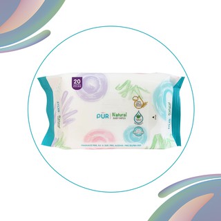Combo 2 vỉ núm bình cổ thường Pur Comfort Feeder (1 vỉ gồm 2 núm, tổng cộng 4 núm)+ tặng 1 bịch khăn ướt 20 tờ