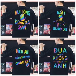 Áo thun nam nữ phản quang bảy màu nhiều mẫu đẹp, cá tính, giá rẻ, áo phản quang tay lỡ, áo phông phản quang bền đẹp