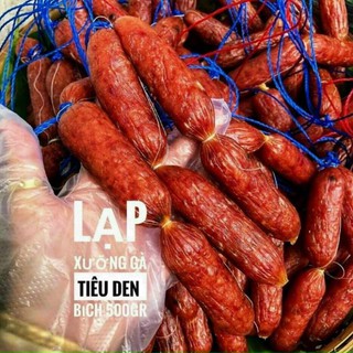 Lạp Xưởng Gà Tiêu Đen Loại 1 500gr [Có Bán Sỉ], [Loại Đặc Biệt] Hàng ngon nhà làm