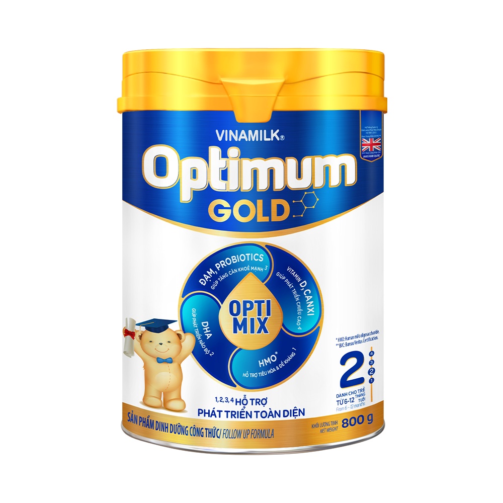 Sữa bột Optimum Gold 2 800g (cho trẻ từ 6 - 12 tháng tuổi)