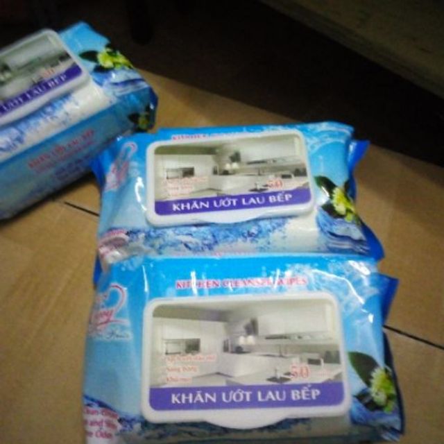 Khăn ướt lâu bếp cao cấp enjoy 50 tờ (không cần dung dịch tẩy rửa ,bếp sạch,sáng bóng chỉ 1 tờ)