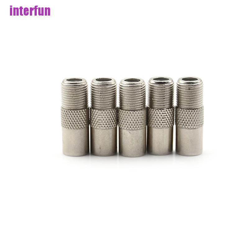 Set 1 / 5 Đầu Nối Chuyển Đổi Đồng Trục Rf Pal Male Sang &quot;F&quot; Female